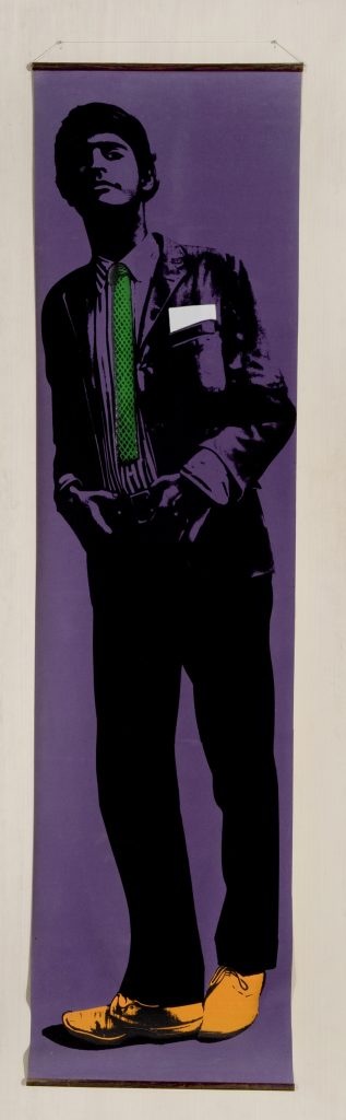 Martial Raysse: „Bel été concentré“, 1967, Siebdruck auf Kunstleder, 191,5 x 50 cm, Sammlung Ludwig Museum, Koblenz, LM 1992/30 © VG Bild-Kunst Bonn, 2022