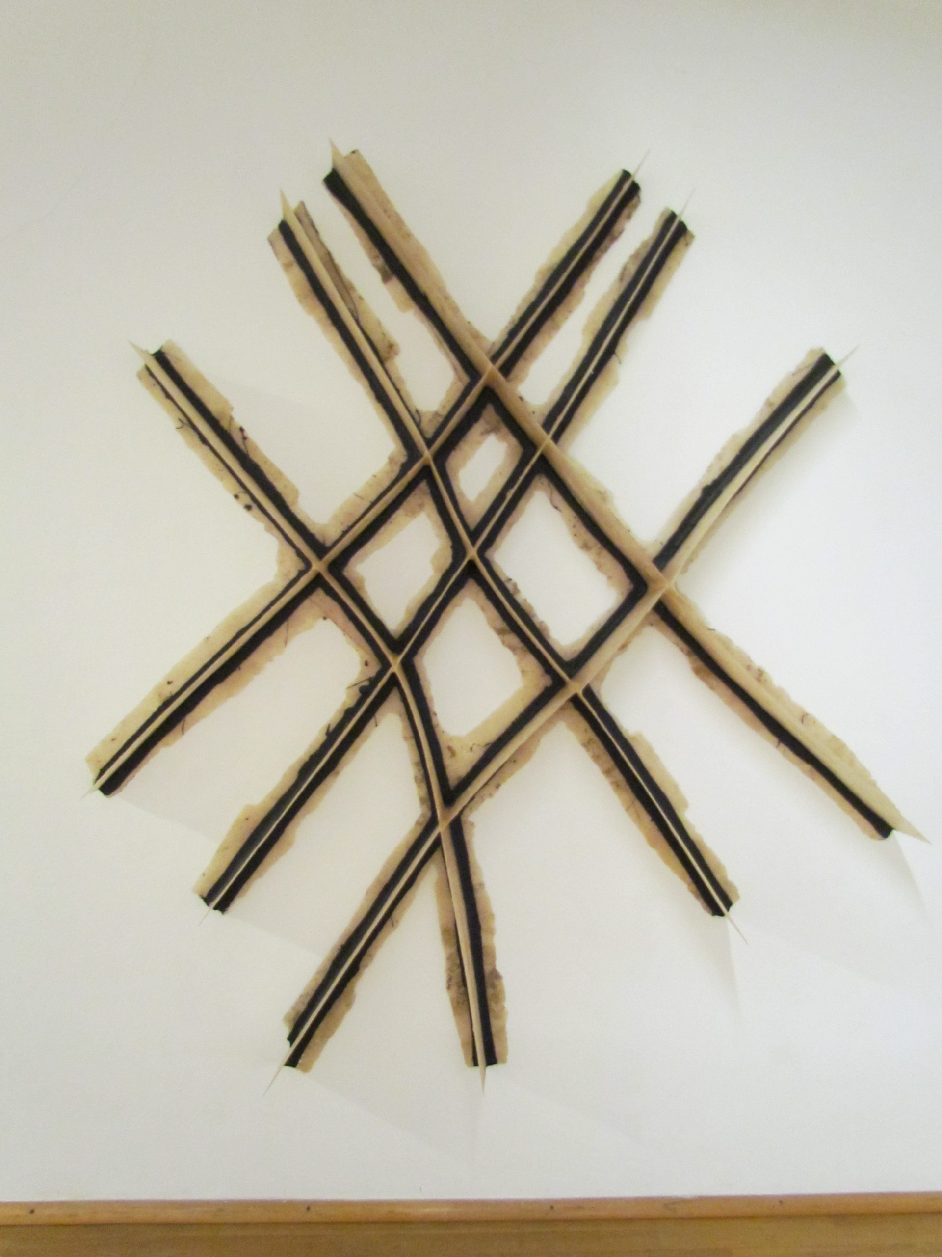 Nam Tchun Mo, Geb. in Daegu 1961, Spring-Beam, 2019, Öl auf Leinwand, 210 x 184 x 16 cm, Inv. Nr. LM 2019/45, Copyright beim Künstler